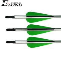 Archery Hunting Aluminum Arrow 3" TPU Vane & Bullet Points for Recurve bow