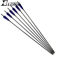 30 Inch Archery Pure Carbon Arrow With Turkey Feather Hunting Practice Shooting Arrow