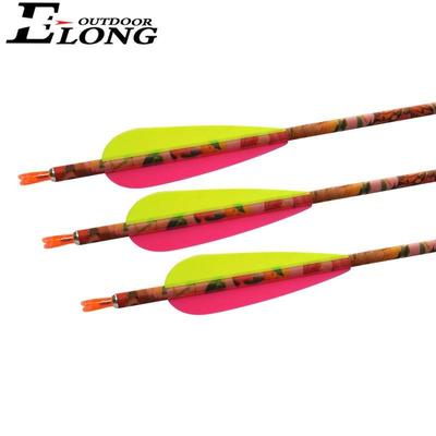 Spine 400 Archery Hunting & Shooting Pink Camo Pure Carbon Arrow for Women Archery