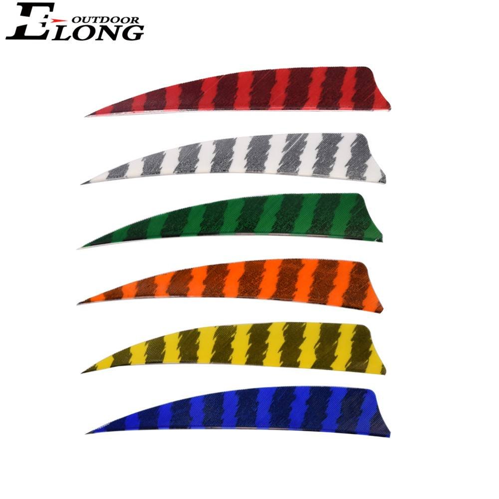 4 Inch Stripe Col Turkey Feather For Archery Arrows Hunting Practice