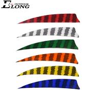 4 Inch Stripe Col Turkey Feather For Archery Arrows Hunting Practice