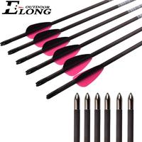 Traditional Carbon Arrows Pink Carbon Arrows Spine 400-900 For Recurve Bow And Compound Bow