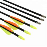 Hot Sales Archery Recurve Bow 3inch TPU Vanes Glue-on Point 7mm Glassfiber Arrows