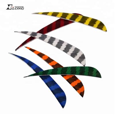 Archery Arrow Real Feathers With Various Colors Streamline Feather Fletching For Archery Arrow
