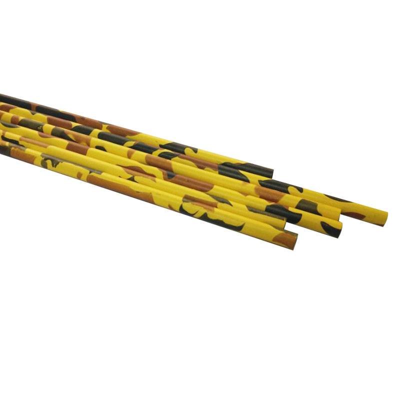Carbon Shaft 26Inch Camo Yellow Color I.D. 6.2mm Carbon Fiber Arrow Shaft