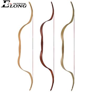 Archery New Traditional Bow For Beginner Red Color Wood-imitation Hunting Bow with 3 Cols