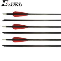 Archery 30 Inch Carbon Arrow Spine 340 With TUP Vane For Compound Bow Outdoor